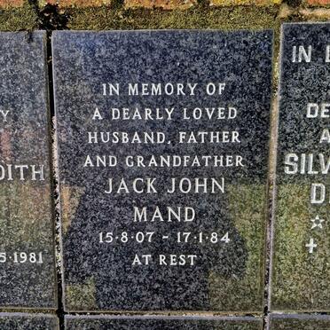 MAND Jack John 1907-1984