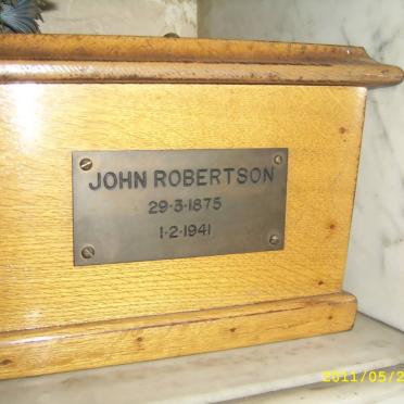 ROBERTSON John 1875-1941