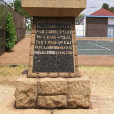 4. Plaque with list of names