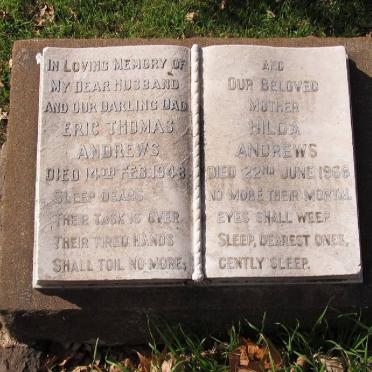 ANDREWS Eric Thomas -1948 &amp; Hilda -1968