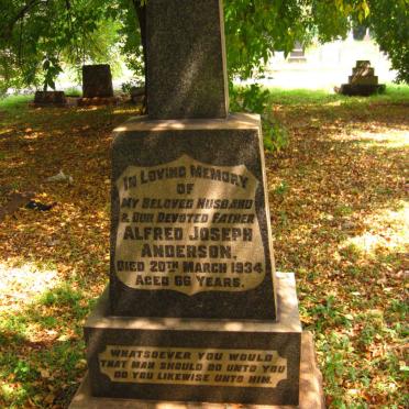 ANDERSON Alfred Joseph -1934