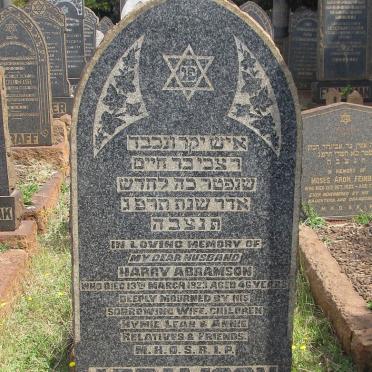 ABRAMSON Harry -1923