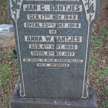 BANTJES Jan G. 1843-1914 &amp; Anna W. 1850-1917