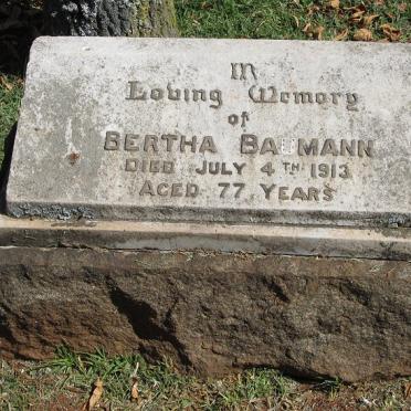 BAUMANN Bertha -1913