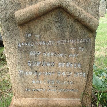 BEER Edmund, de -1920