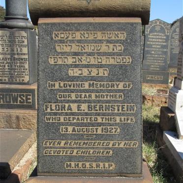 BERNSTEIN Flora E. -1927