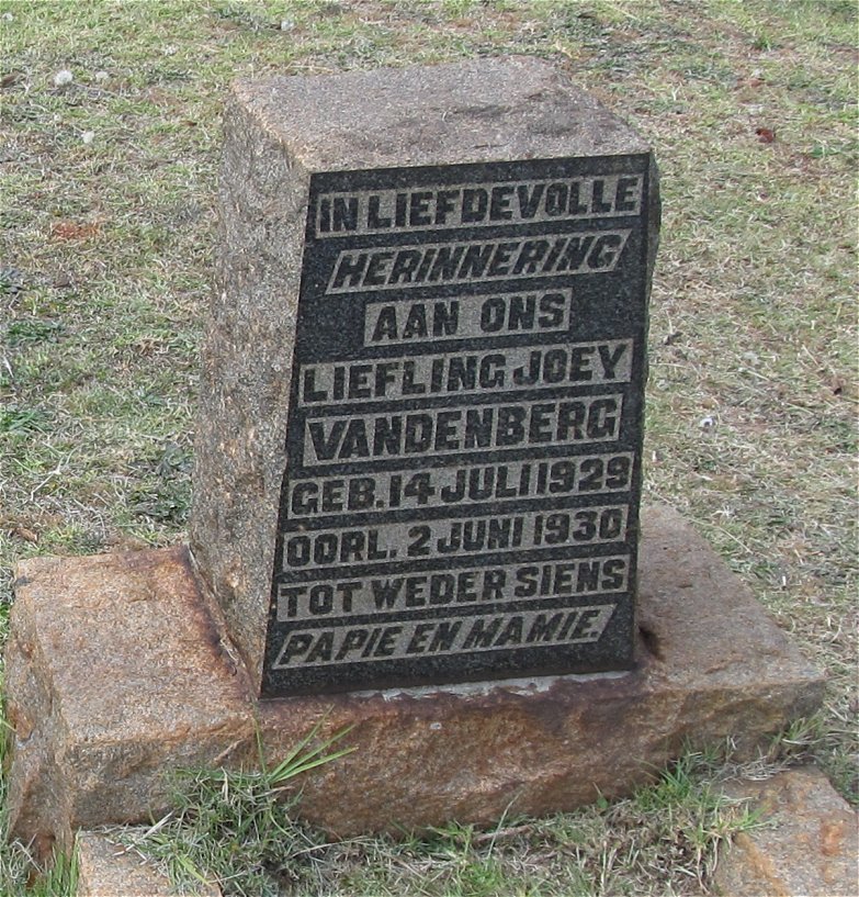 BERG Joey, van den 1929-1930