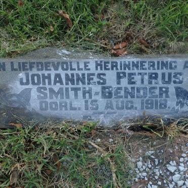 BENDER Johannes Petrus, SMITH -1918