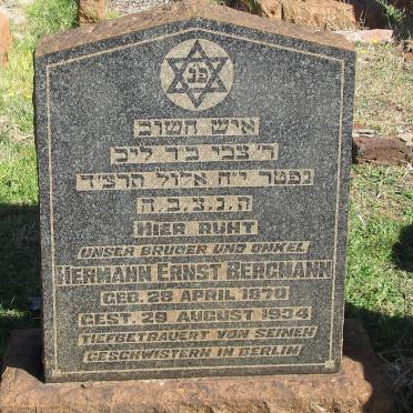 BERMAN Hermann Ernst 1870-1934