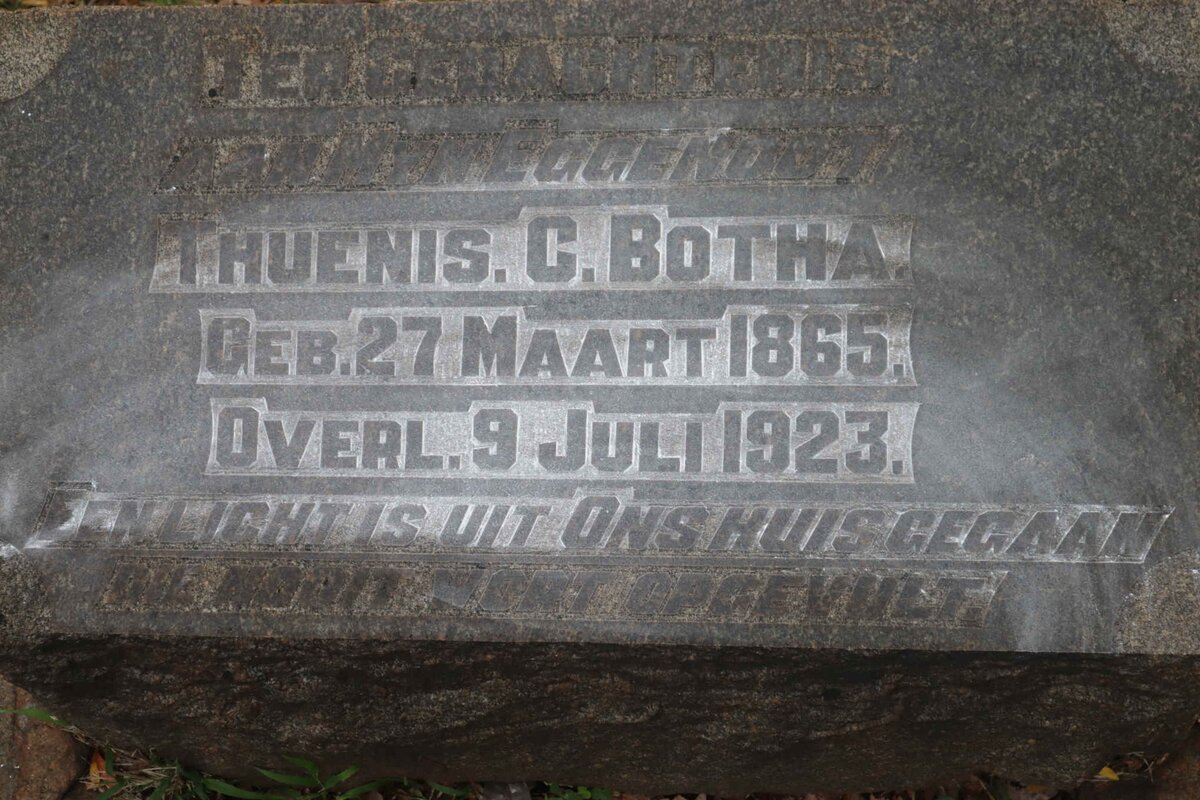 BOTHA Thuenis C. 1865-1923
