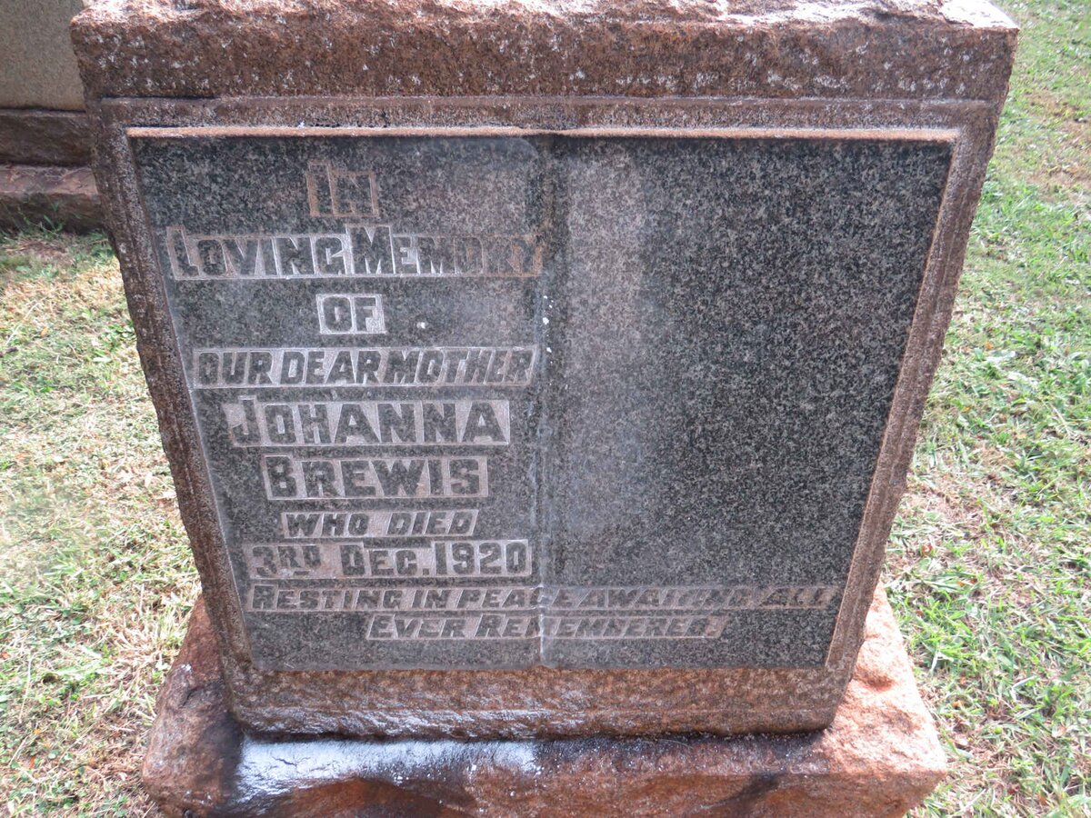 BREWIS Johanna -1920