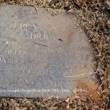 BRIGHT Percy Samuel 1915-1996