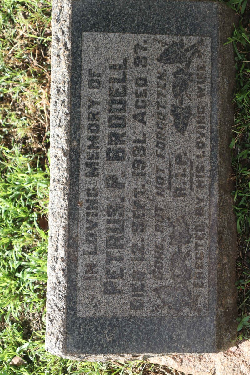 BRODELL Petrus P. -1931