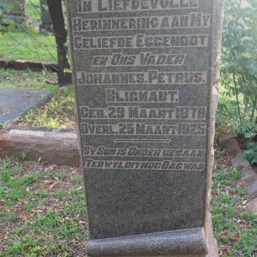 BLIGNAUT Johannes Petrus 1878-1925