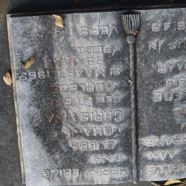 PLESSIS Willem Nicolaas, du -1919 &amp; Johanna Christina STEYN -1963