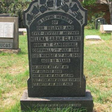 CLARKE Helena Sarah 1881-1940 :: CLARKE ? Leslie 1916-1953