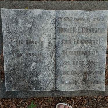 CONRADIE Annie M.E. nee HENDRIKSZ -1959