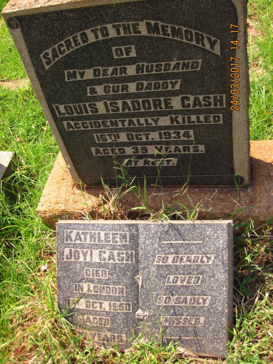 CASH Louis Isadore -1934 :: CASH Kathleen -1950