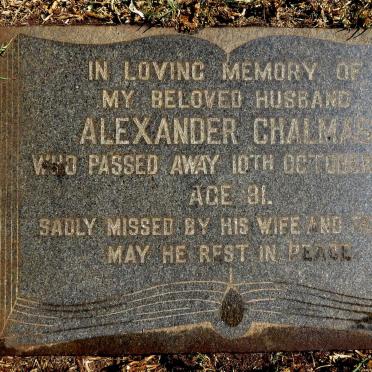 CHALMAS Alexander -1961