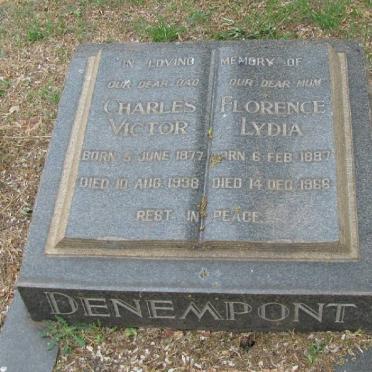 DENEMPONT Charles Victor 1877-1938 &amp; Florence Lydia 1887-1966