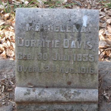 DAVIS Magdelena Dorritie 1855-1916