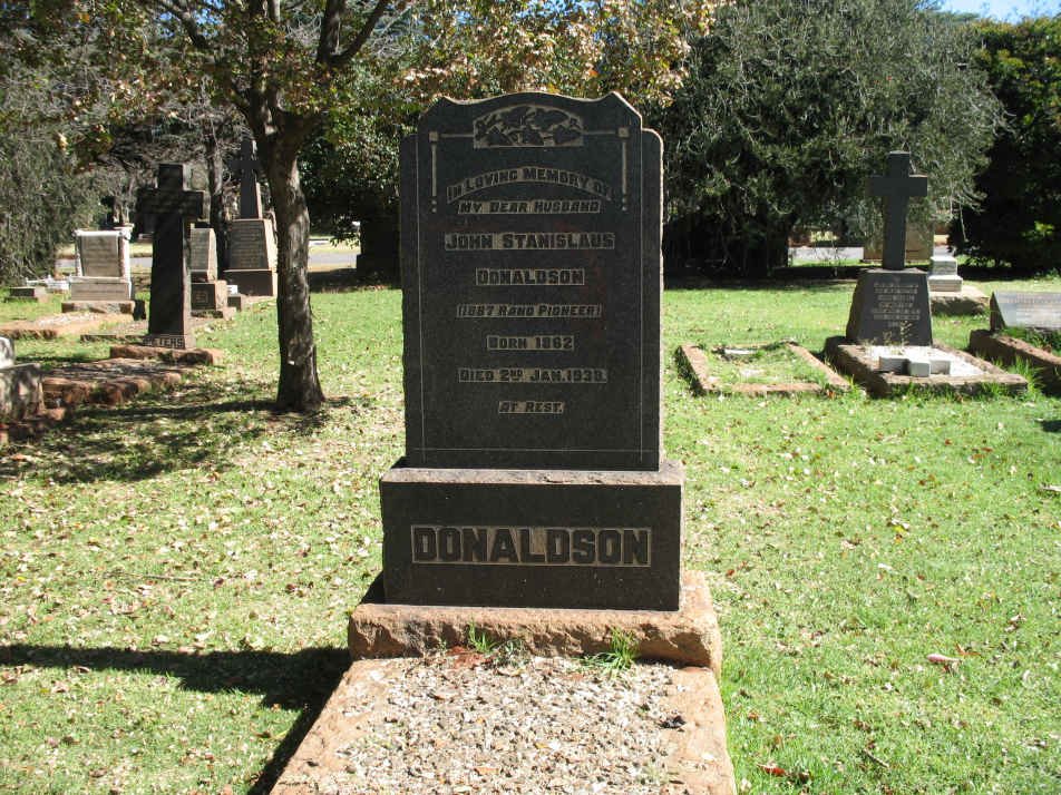 DONALDSON John Stanislaus 1862-1938