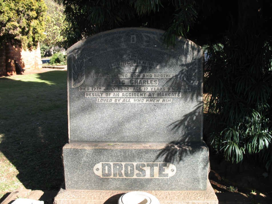 DROSTE Eric Charles -1942