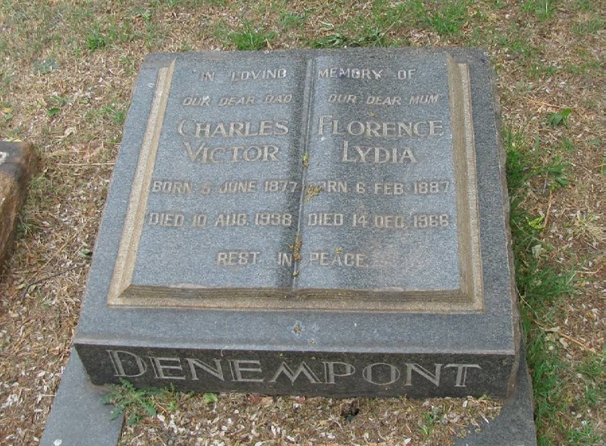 DENEMPONT Charles Victor 1877-1938 &amp; Florence Lydia 1887-1966