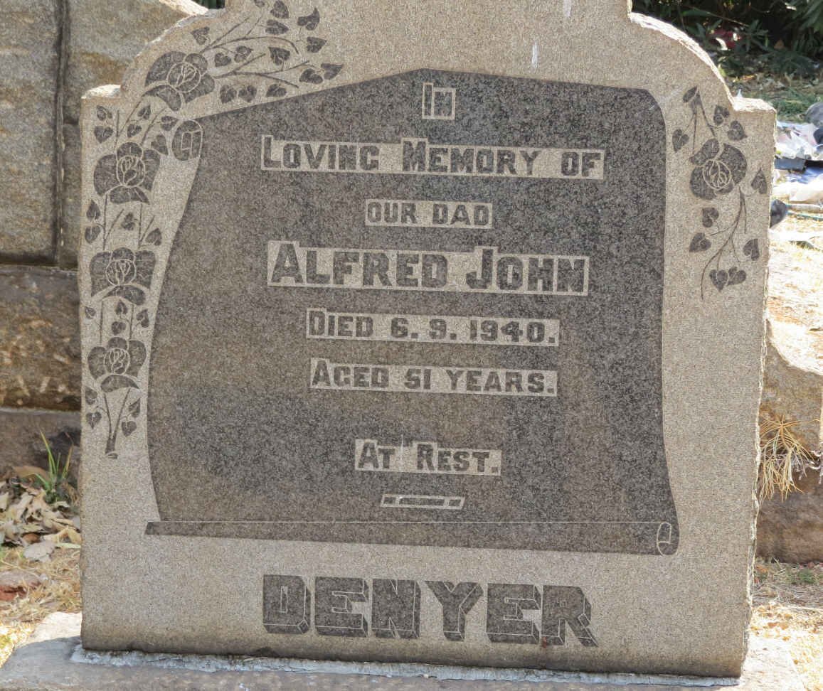 DENYER Alfred John -1940