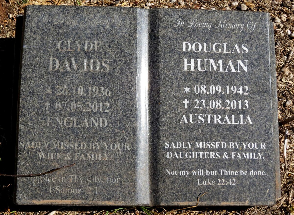 DAVIDS Clyde 1936-2012 :: HUMAN Douglas 1942-2013