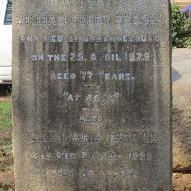 FRASER William Percy -1925 :: DUNCAN Ellen Maude -1930