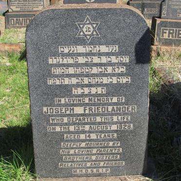 FRIEDLANDER Joseph -1928