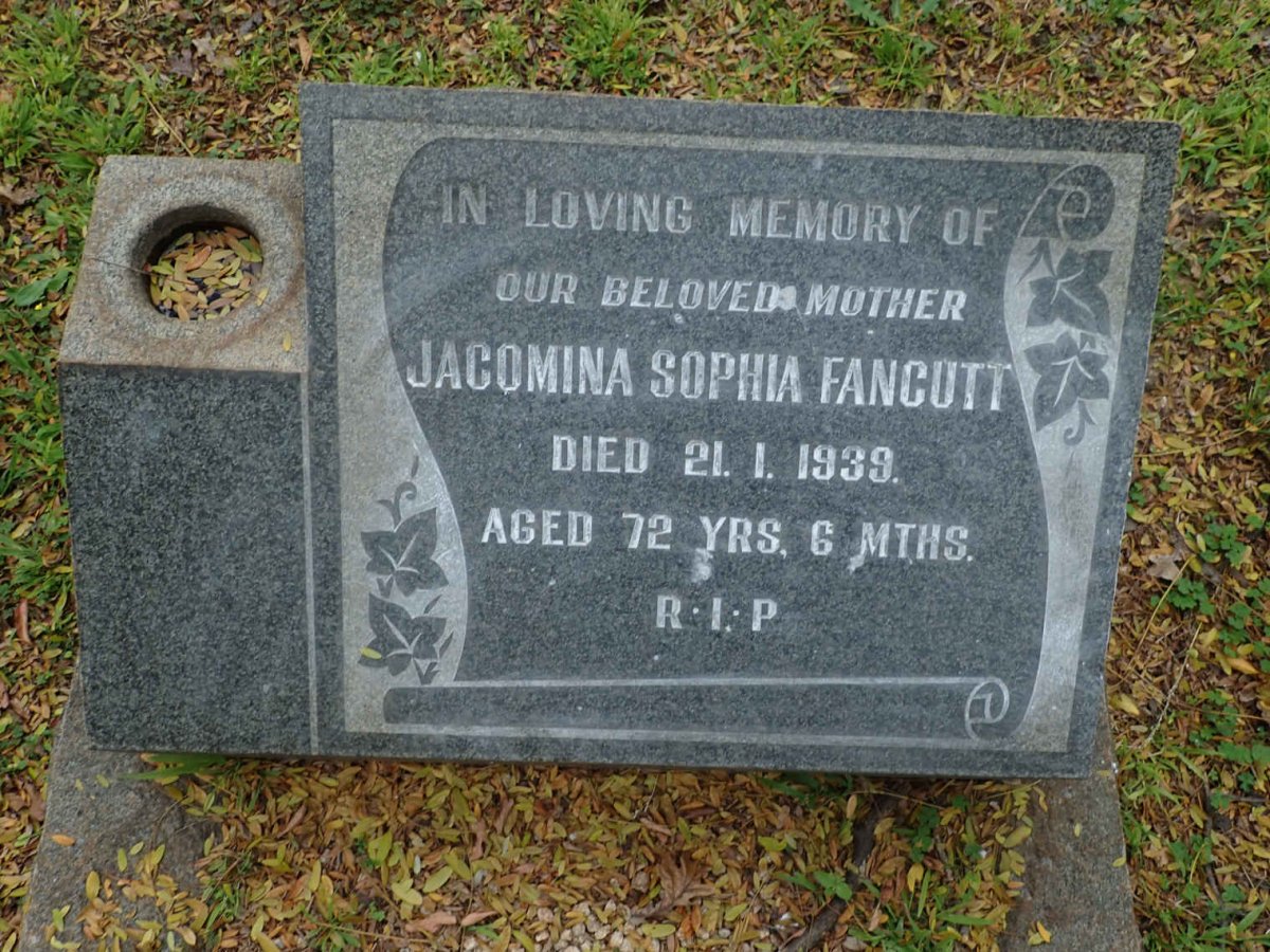 FANCUTT Jacomina Sophia -1939