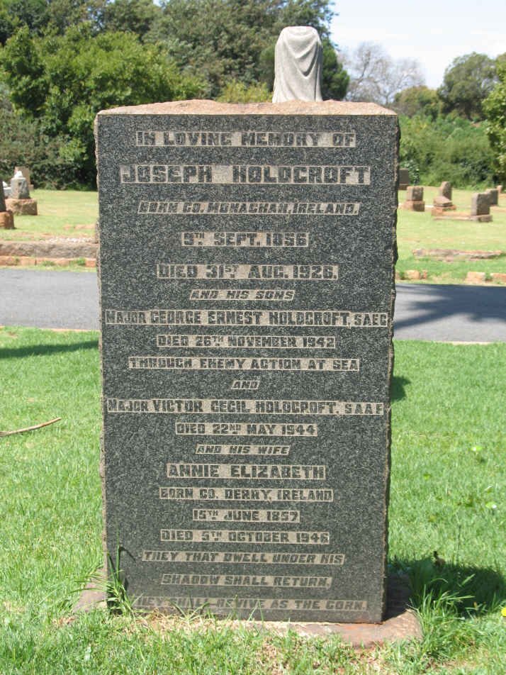 HOLDCROFT Joseph 1856-1926 &amp; Annie Elizabeth 1857-1946 :: HOLDCROFT George Ernest -1942 :: HOLDCROFT Victor Cecil -1944