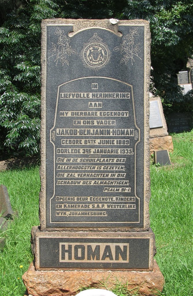 HOMAN Jakob Benjamin 1889-1935