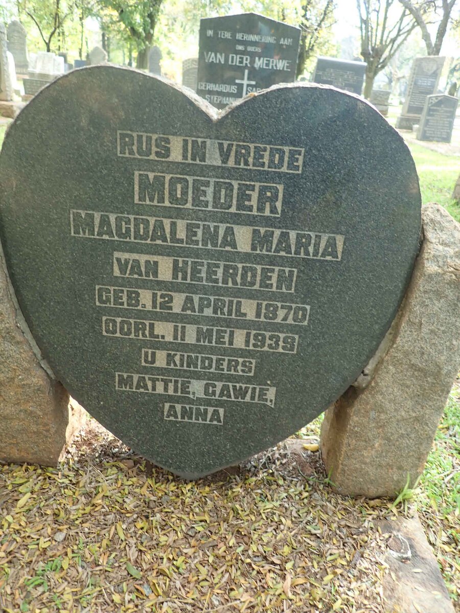 HEERDEN Magdalena Maria, van 1870-1939