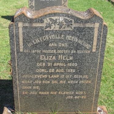 HELM Eliza 1905-1936
