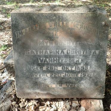 HEERDEN Catharina Dorothea, van 1895-1921