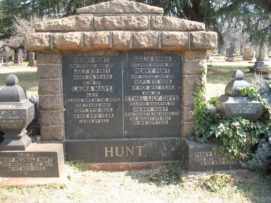 HUNT Henry -1927 &amp; Laura Mary -1935 :: HUNT Julia Emma -1928 :: GHYS Ethel Lily -1937