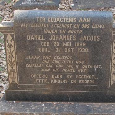 JACOBS Daniel Johannes 1889-1938