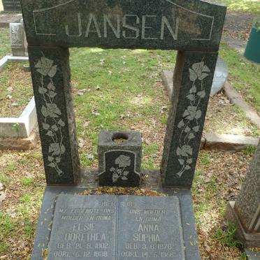 JANSEN Elsie Dorethea 1902-1938 :: JANSEN Anna Sophia 1876-1956