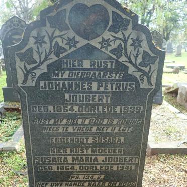 JOUBERT Johannes Petrus 1864-1939 &amp; Susara Maria 1864-1941