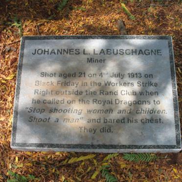 LABUSCHAGNE Johannes L. -1913