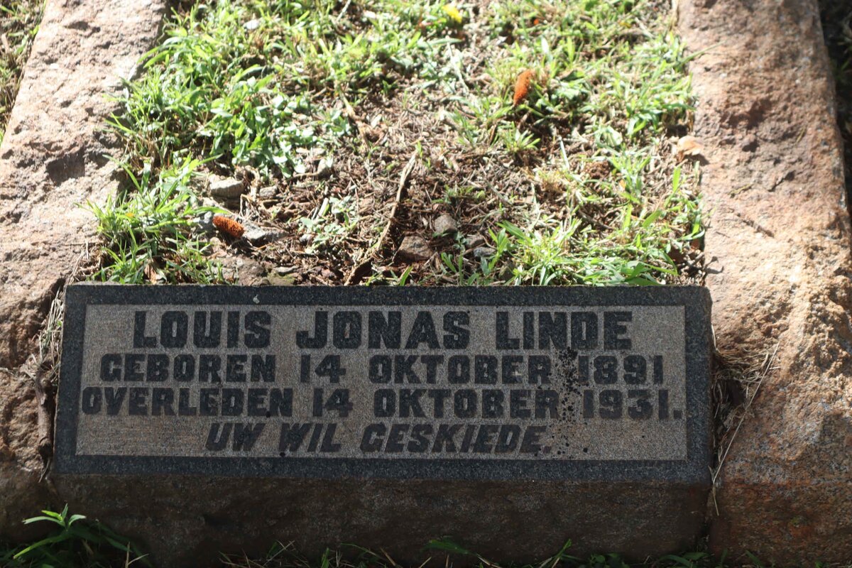 LINDE Louis Jonas 1891-1931