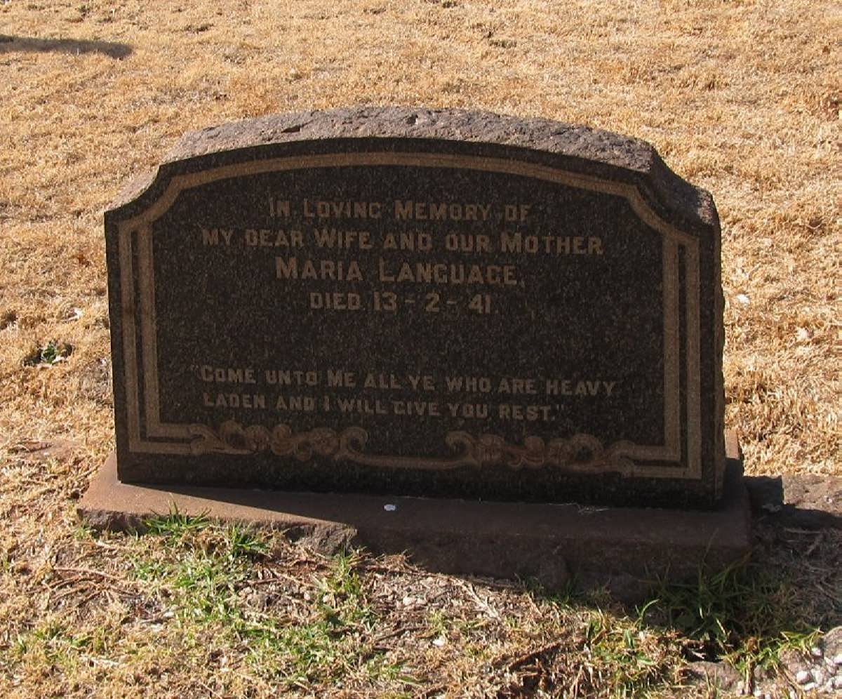 LANGUAGE Maria -1941