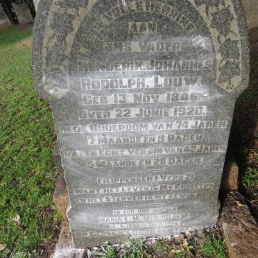 LOUW Henderik Johannes Rodolph 1846-1920 &amp; Maria E.M. OELOFSE 1856-1954