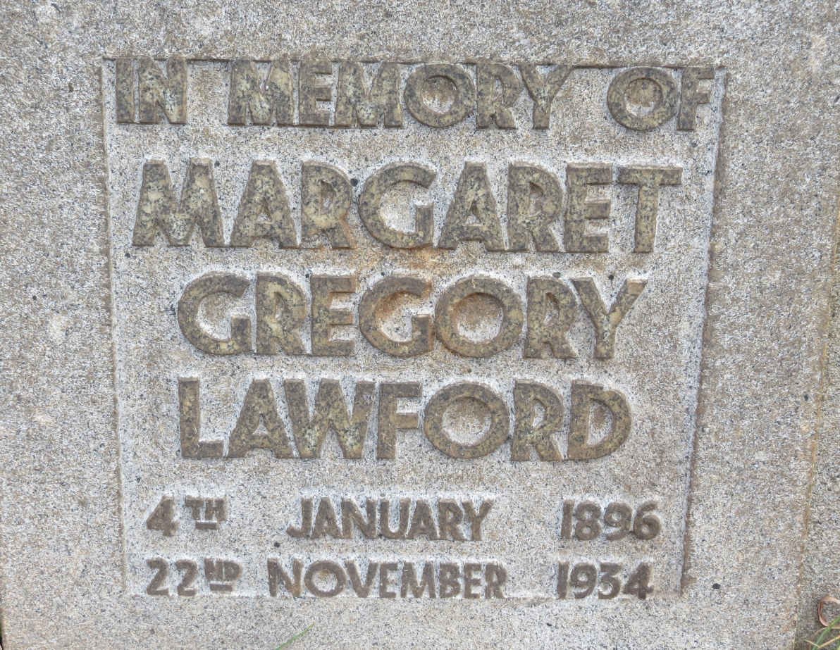 LAWFORD Margaret Gregory 1896-1934