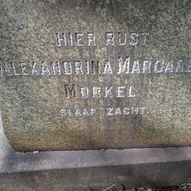 MORKEL Alexandrina Margaret