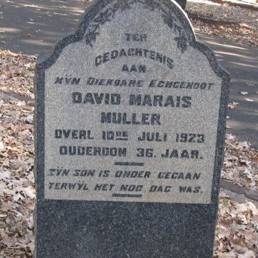 MULLER David Marais -1923