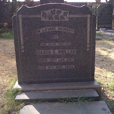 MULLER Maria E. 1867-1948